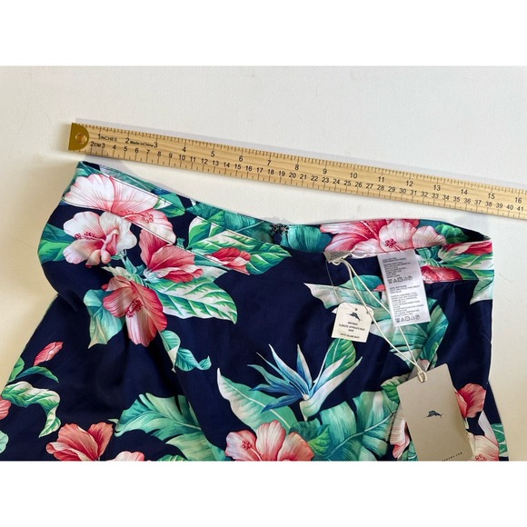 New! Tommy Bahama Floristic Approach Maxi Skirt Women's Size 8 Asymmetrical Hem - Picture 7 of 7